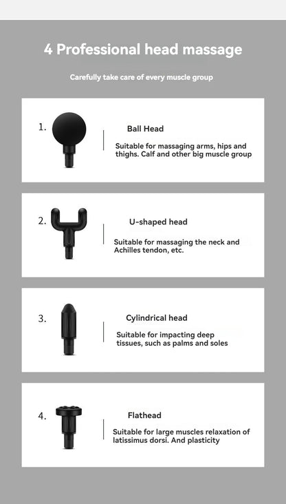 Mini Muscle Massage Gun Portable Body Massager Deep Handheld Percussion Massager For Whole Body