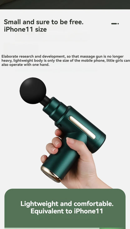 Mini Muscle Massage Gun Portable Body Massager Deep Handheld Percussion Massager For Whole Body